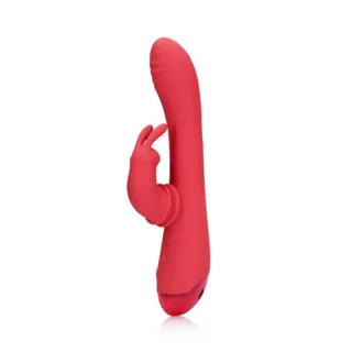Rabbit-Vibrator mit Schwingfunktion Rot