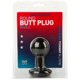 Analplug Classic rund klein Schwarz 7,6 x Ø 4,6 cm
