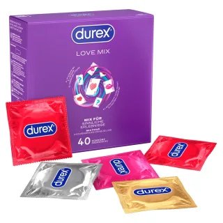 Durex Kondom Love Mix (5 verschiedene Sorten) 40 Stück
