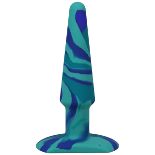 Analplug A-Play Groovy aus Silikon Blau 11,7 x Ø 3,1 cm