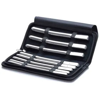 Dilatoren im Set nach Hegar, aus Edelstahl, 8-teilig, 7 bis 14 mm