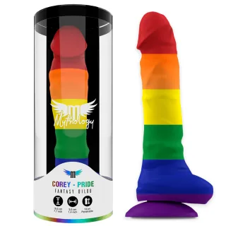 Dildo Corey Pride L Fantasy Mehrfarbig 19,5 x 3,5 cm