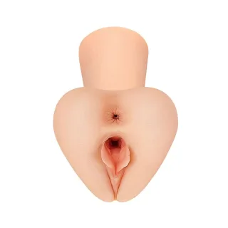 Masturbator PDX Plus Pick Your Pleasure XL Stroker mit zwei Öffnungen Natur