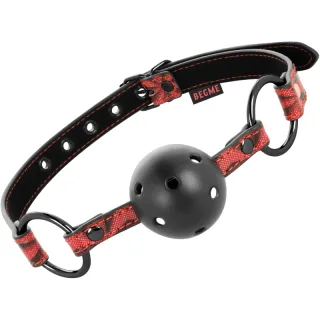 Ballknebel Begme Red Edition aus veganem Leder