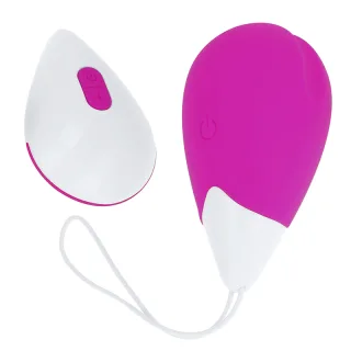 Vibro-Ei Ohmama mit Fernbedienung und 10 Modi Lila 6,5 x 3,3 cm