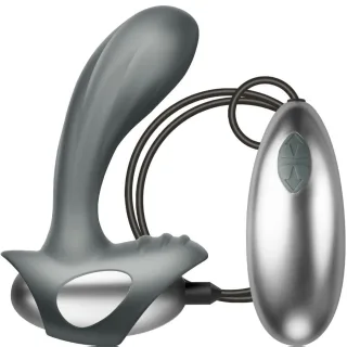 Analplug Toulz Prostatamassagegerät mit Kabel Grau 11,8 x 7,1 cm