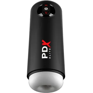 Masturbator PDX Elite Moto Milker mit Stoßautomatik Weiß 12,7 x 5,7 cm