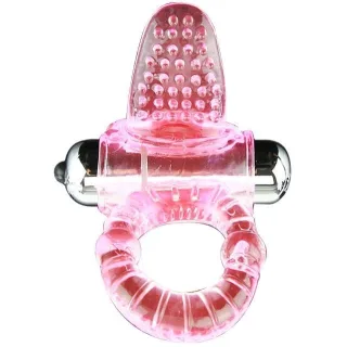 Penisring Sweet mit Zunge und Vibration Rosa 4,6 cm
