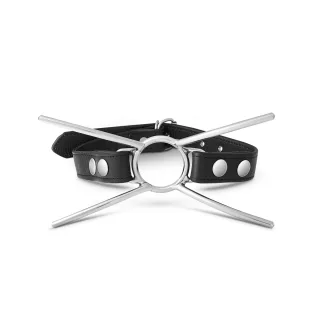 Mundsperrer Spider Mundknebel Mouth Gag mit O-Ring Leder Knebel