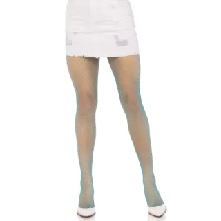 Strumpfhose aus Netz mit Elasthan Blau