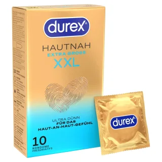 Durex Hautnah Extra Groß XXL Ultra Dünn Kondome 60 mm 10 Stück