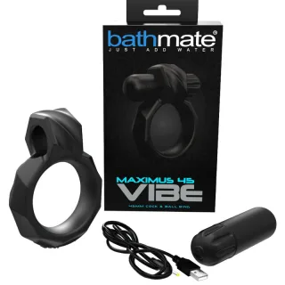 Penisring Bathmate Vibe Ring Maximus 45 mit Bullet Schwarz
