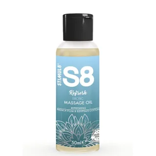 Massageöl S8 Refresh Pflaume und Baumwolle 50 ml