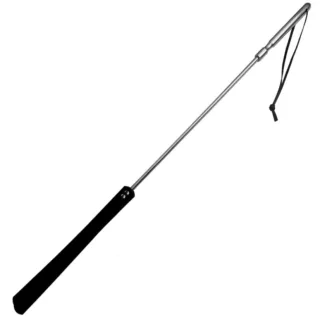 Gerte aus Edelstahl mit Lederschlaufe 70 cm