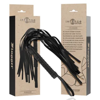 Fetisch-Toy Intense Peitsche aus veganem Leder
