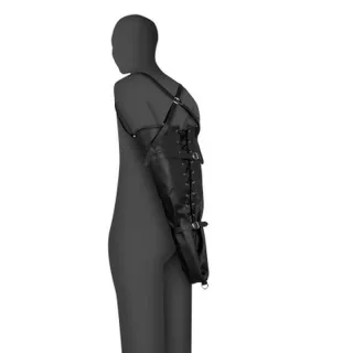 Armfessel mit Schnürung Schwarz