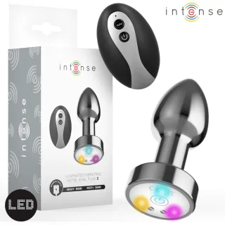 Analplug Metall LED mit Fernbedienung S 8 x 3,5 cm