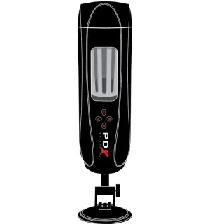 Masturbator PDX Elite Ultimate Milker 2 rotierend Schwarz 12,7 x 5,1 cm