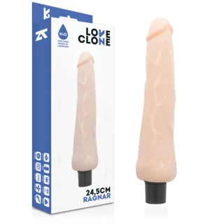 Vibro-Dildo Ragnar selbstschmierend Natur 24,5 x 3,5 cm
