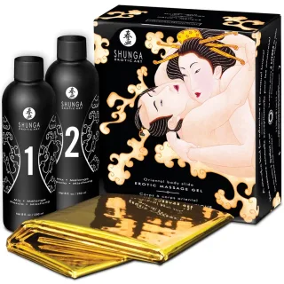 Massagegel Shunga Body Slide Melone-Mango 2 x 250 ml
