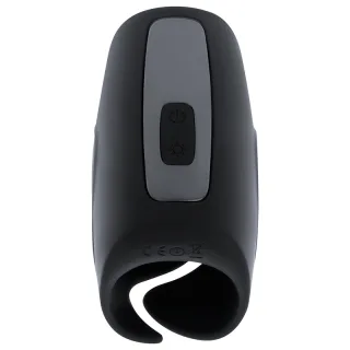 Masturbator Ohmama mit Vibration und Wärme Schwarz 10 cm