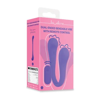Vibrator doppelseitig biegsam mit Fernbedienung Lila