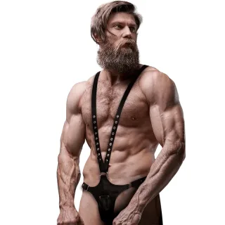 Harness V-förmig Schwarz