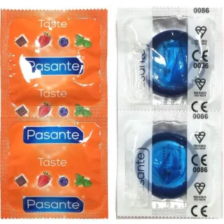 Kondom Pasante Taste Heidelbeere Blau 144 St. 19 x 5,3 cm