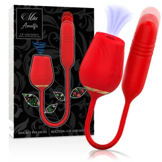 Auflegevibrator Amalfi mit Sog und Stoßteil Rot 20 cm