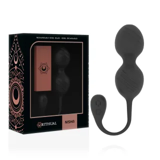 Liebeskugeln Nisha mit Vibration Schwarz