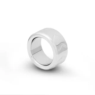 Massiver Cockring aus Edelstahl mit Verzierungen 50 mm