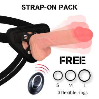 Strap-on Set Apache mit Harness Natur 22 x Ø 4,62 cm