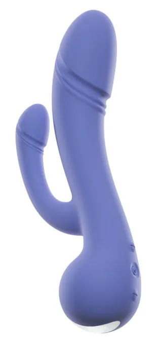 AWAQ.U Vibrator 4 Flexibler Vibrator mit Analstimulator + Kopf für G-Zone Lila