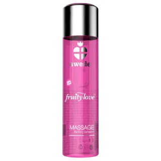 Massageöl Fruity Love mit Wärmeeffekt Himbeere und Rhabarber 120 ml
