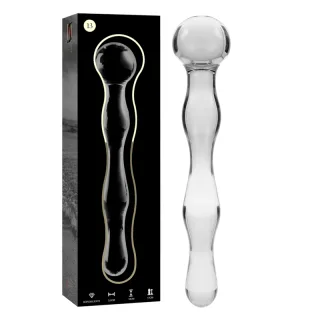 Glasdildo Modell 13 Transparent 18 cm