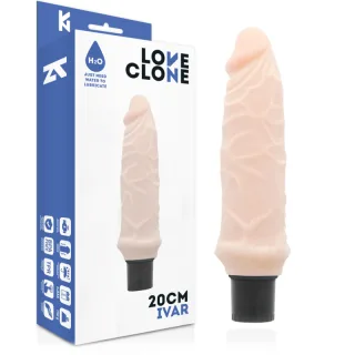 Vibro-Dildo Ivar selbstschmierend Natur 20 x 3,7 cm