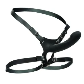 Strap-on Boundless Multifunktions-Harness Wiederaufladbar Schwarz 16 x 3,25 cm