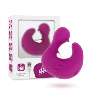 Auflegevibrator Duckymania aufladbar Lila 4,5 x 4,1 cm