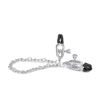 Sinnliche Nippelklammern aus Metall mit Kette