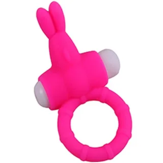Penisring Bunny Doppelring Silikon Rosa