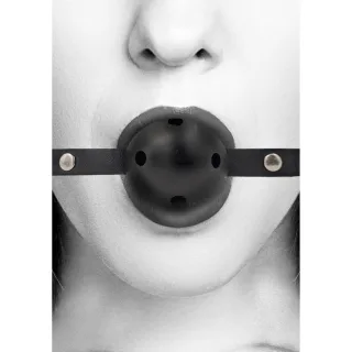 Ballknebel atmungsaktiv Schwarz 65 x Ø 4,5 cm