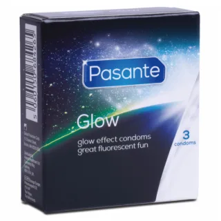 Kondom Pasante Glow nachtleuchtend 3 St. 19 x 5,3 cm
