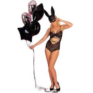 Body Kylssiam aus Spitze Schwarz