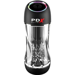 Masturbator PDX Elite Viewtube Pro mit LED-Ring Transparent 15,2 x 6 cm