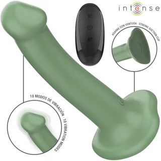 Vibrator Intense Becca mit Saugfuß Grün 17,5 x 3,2 cm