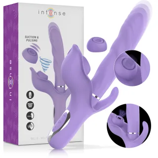 Rabbit-Vibrator Billie Multifunktionaler Wiederaufladbarer Saugvibrator Lila