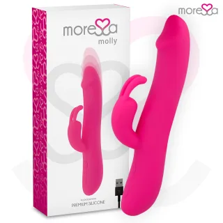 Rabbit-Vibrator Molly mit Stoßfunktion Pink