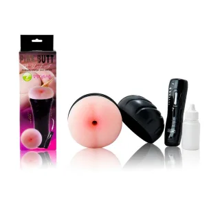 Masturbator Anus mit Vibration Natur 20 cm