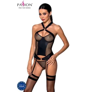 Corsage Amanda Passion Woman mit Strapshaltern Schwarz S/M