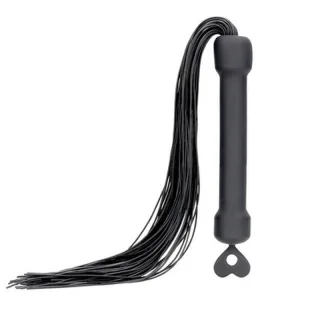 Peitsche aus Silikon Schwarz